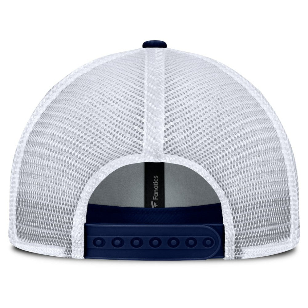 NHL Blue New York Rangers Fanatics Fundamental One-Time Trucker Adjustable Hat