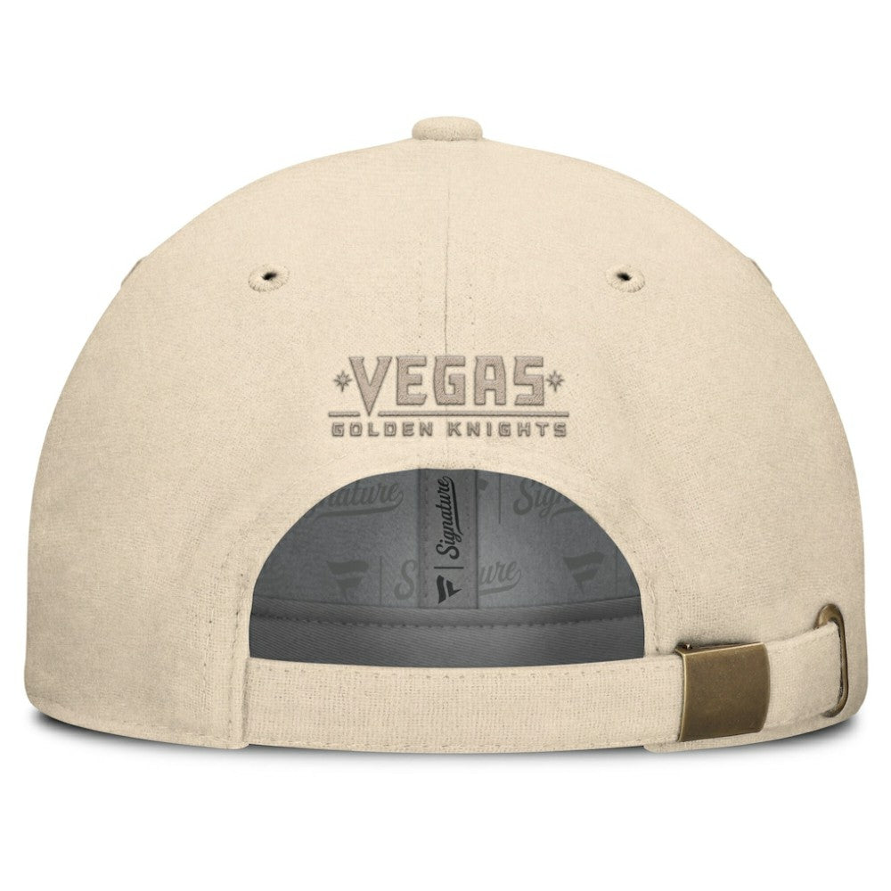 NHL Tan Vegas Golden Knights Fanatics Front Office Canvas Adjustable Hat