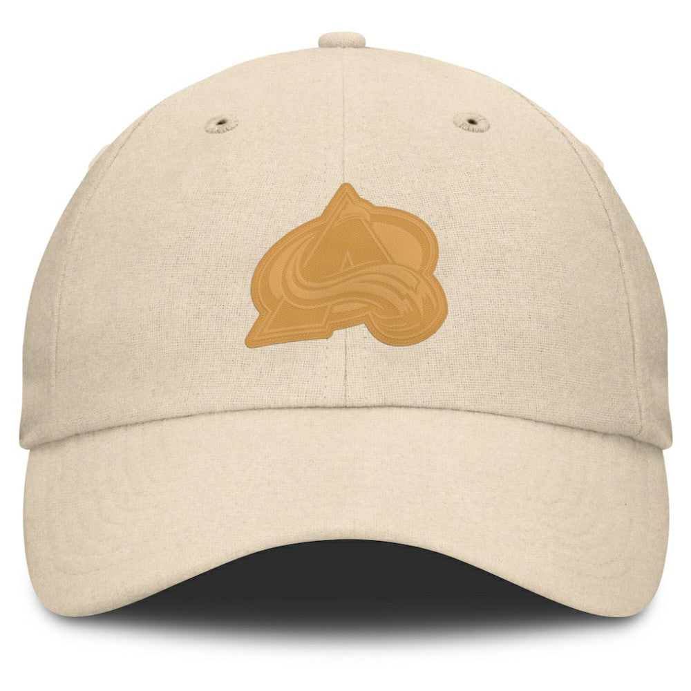 NHL Tan Colorado Avalanche Fanatics Front Office Canvas Adjustable Hat