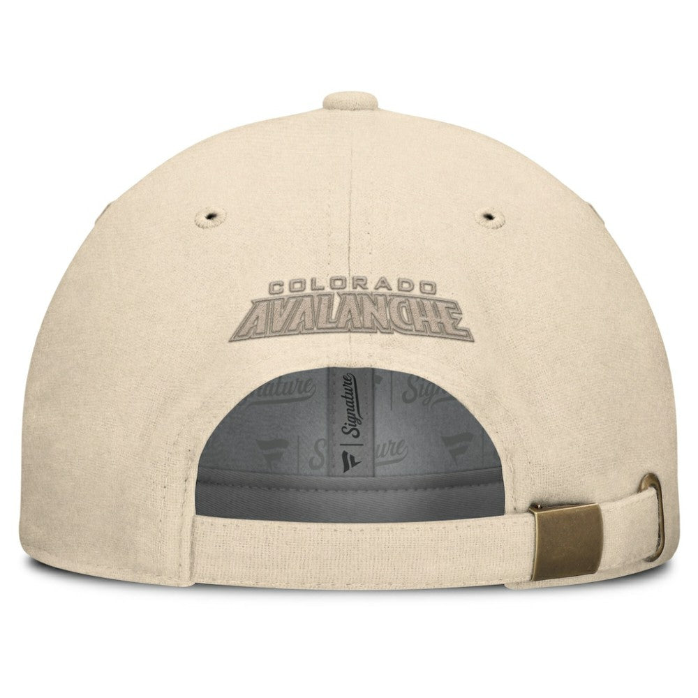 NHL Tan Colorado Avalanche Fanatics Front Office Canvas Adjustable Hat