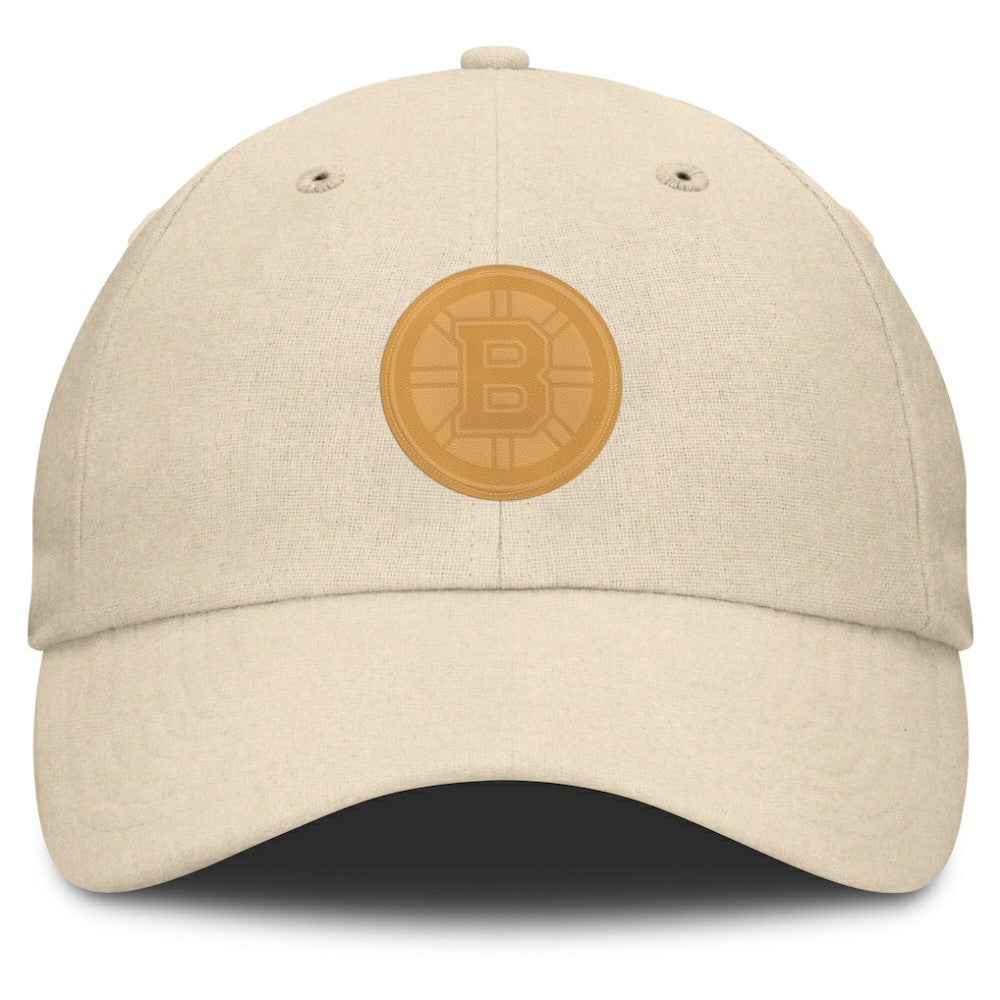 NHL Tan Boston Bruins Fanatics Front Office Canvas Adjustable Hat