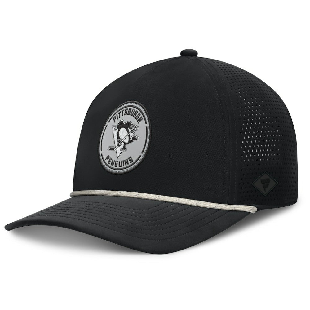 NHL Black Pittsburgh Penguins Fanatics Front Office Performance A-Frame Adjustable Hat