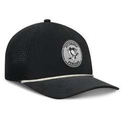NHL Black Pittsburgh Penguins Fanatics Front Office Performance A-Frame Adjustable Hat
