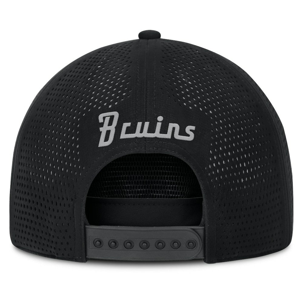 NHL Black Boston Bruins Fanatics Front Office Performance A-Frame Adjustable Hat