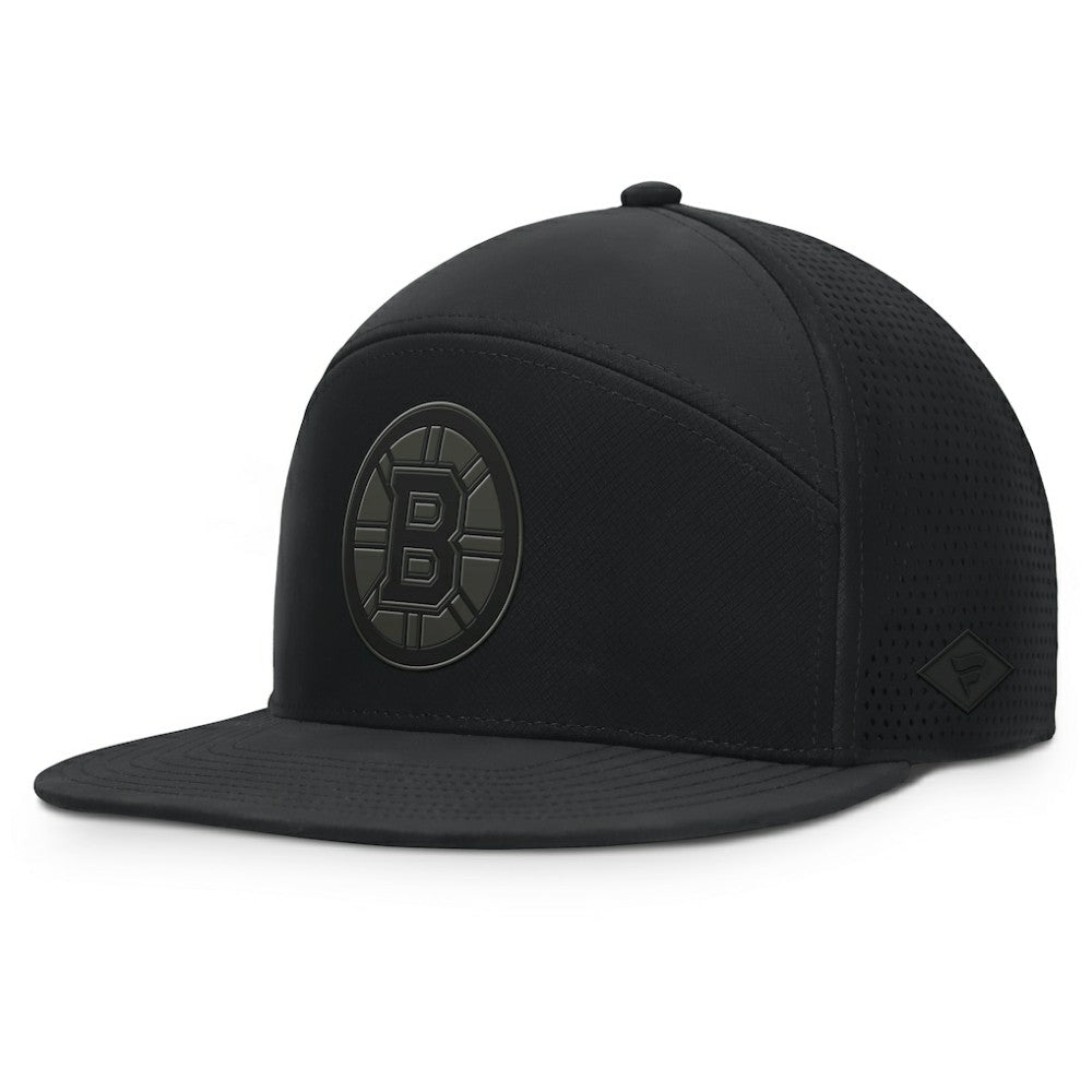 NHL Black Boston Bruins Fanatics Front Office Adjustable Hat