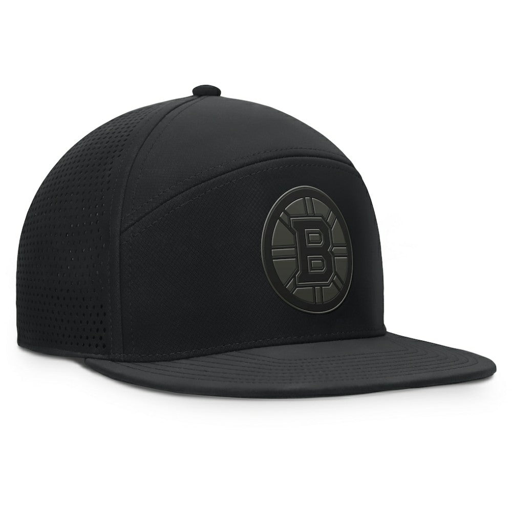 NHL Black Boston Bruins Fanatics Front Office Adjustable Hat
