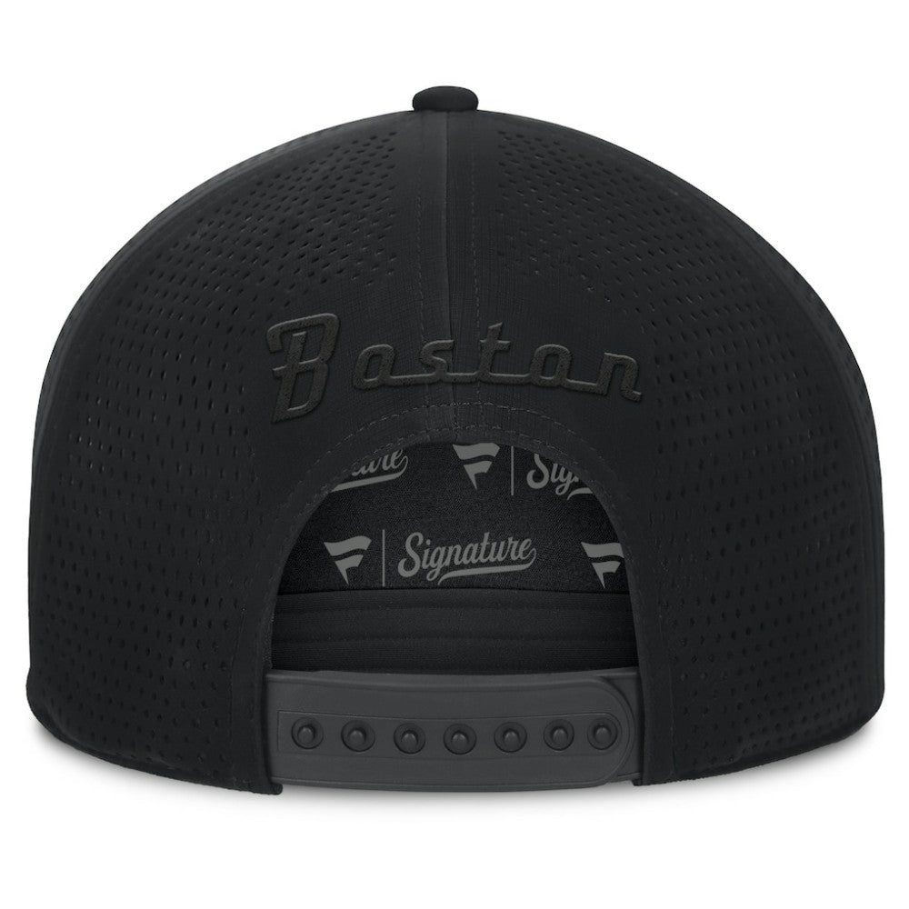 NHL Black Boston Bruins Fanatics Front Office Adjustable Hat