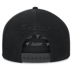NHL Black Boston Bruins Fanatics Front Office Adjustable Hat