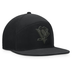 NHL Black Pittsburgh Penguins Fanatics Front Office Adjustable Hat