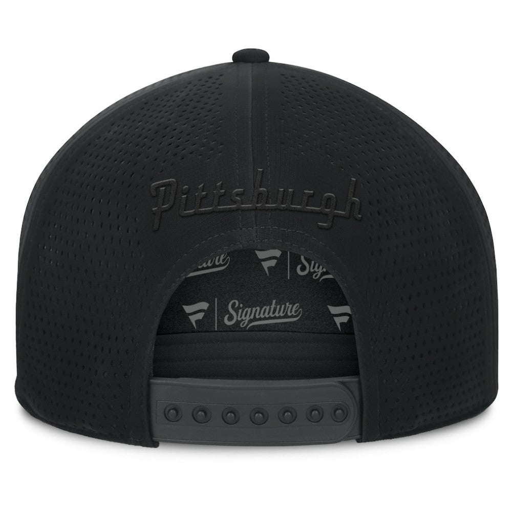 NHL Black Pittsburgh Penguins Fanatics Front Office Adjustable Hat