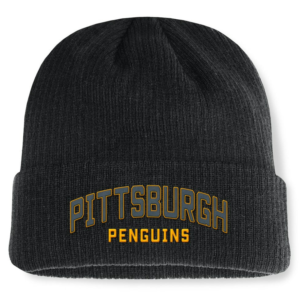 NHL Black Pittsburgh Penguins Fanatics Andee Cuffed Beanie
