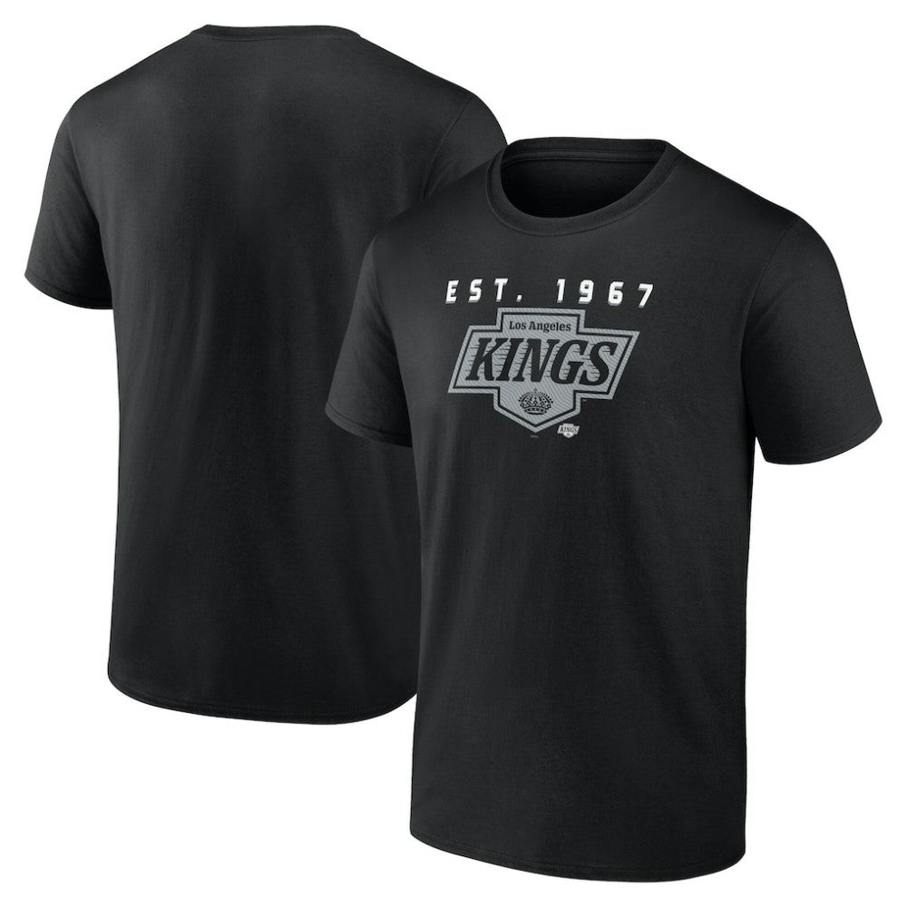 NHL Black Los Angeles Kings Logo Athletic Coordinate T-Shirt