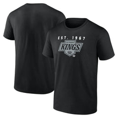 NHL Black Los Angeles Kings Logo Athletic Coordinate T-Shirt