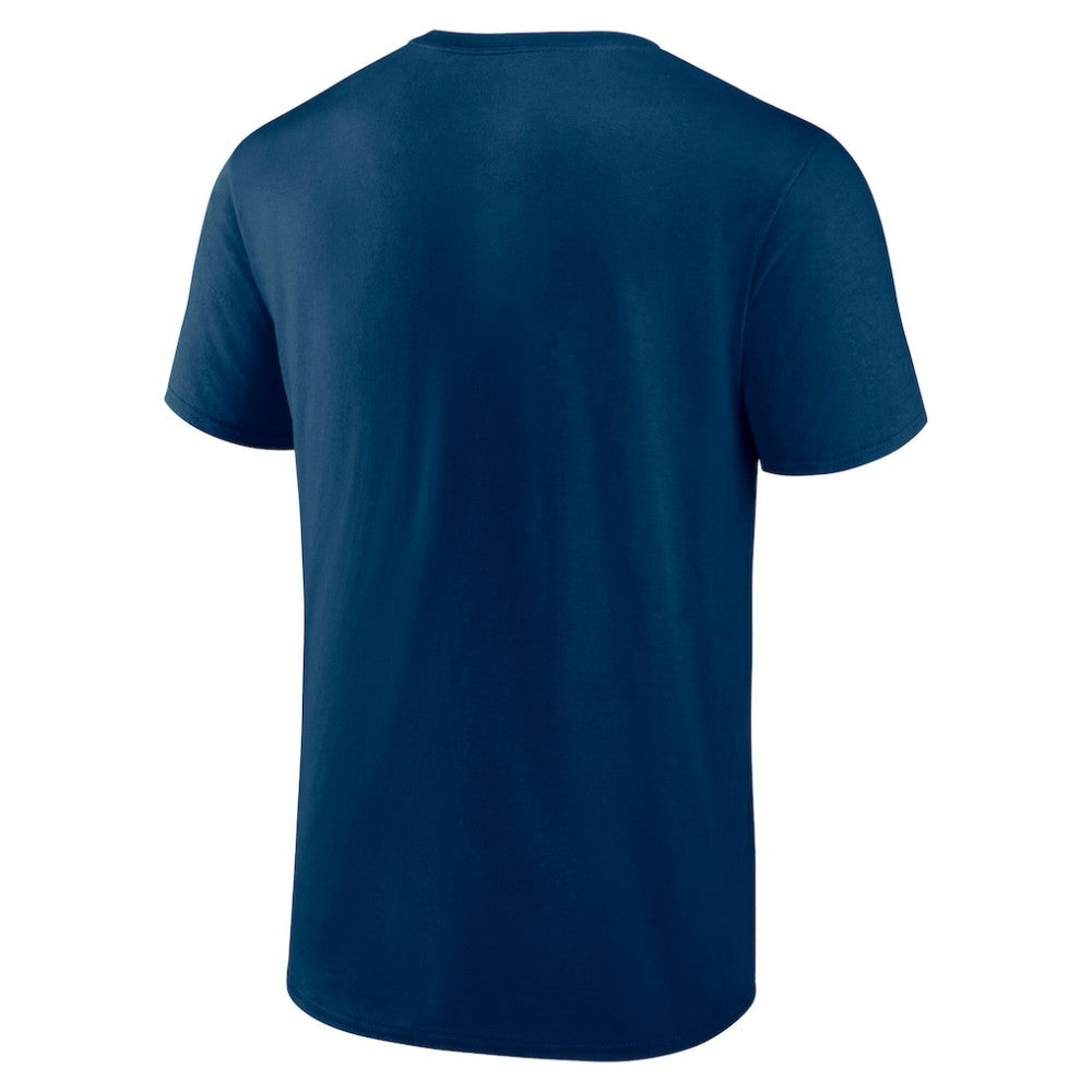 NHL Navy Seattle Kraken Logo Athletic Coordinate T-Shirt