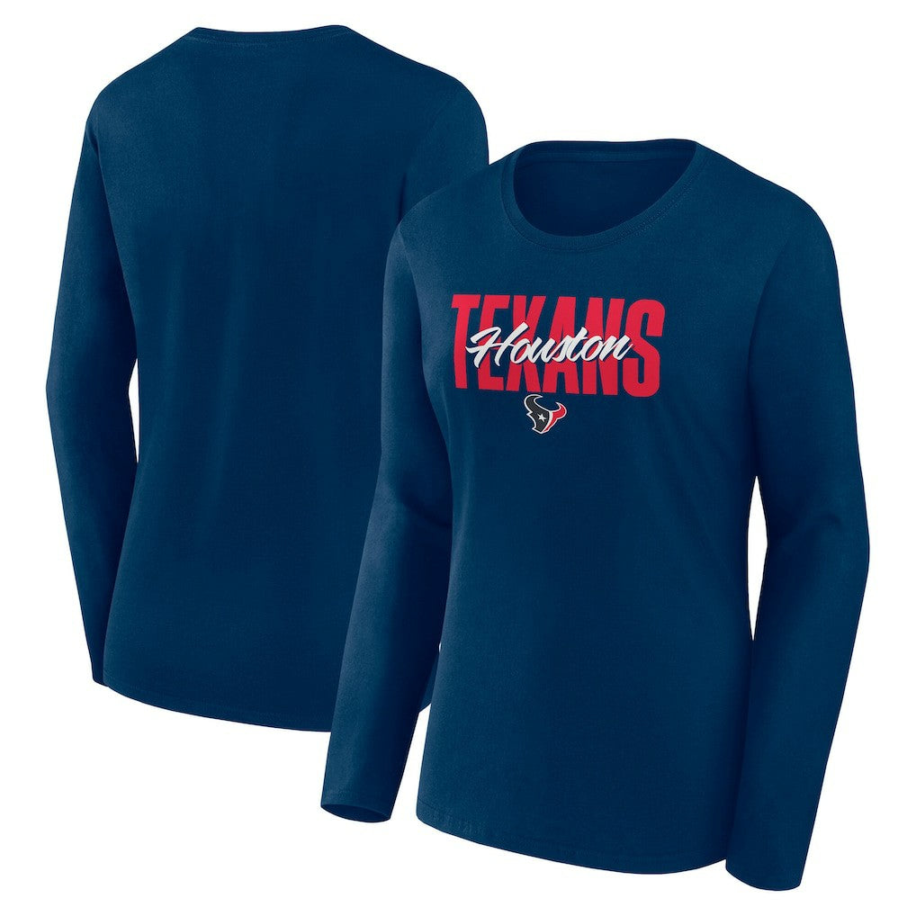 Logo Athletic Women's Grip Long Sleeve T-Shirt - Houston Texans