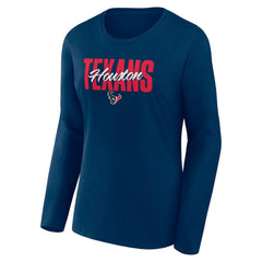 Logo Athletic Women's Grip Long Sleeve T-Shirt - Houston Texans