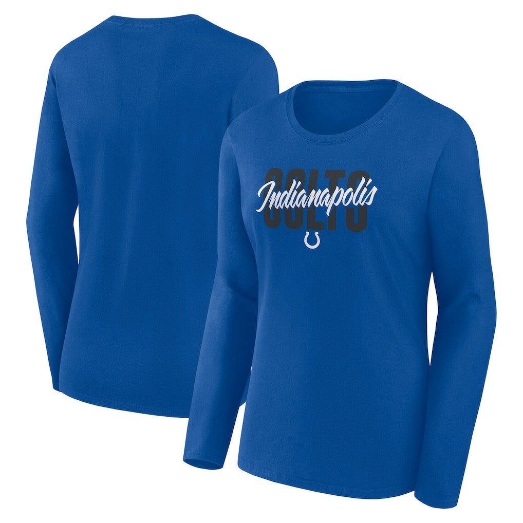 Logo Athletic Women's Grip Long Sleeve T-Shirt - Indianapolis Colts