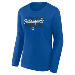 Logo Athletic Women's Grip Long Sleeve T-Shirt - Indianapolis Colts
