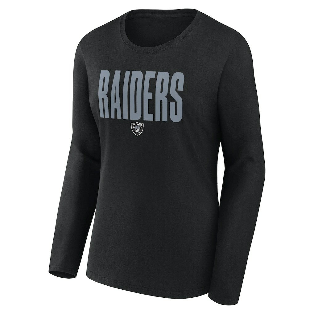Logo Athletic Women's Grip Long Sleeve T-Shirt - Las Vegas Raiders