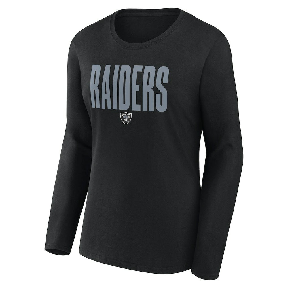 Logo Athletic Women's Grip Long Sleeve T-Shirt - Las Vegas Raiders