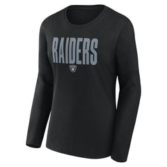 Logo Athletic Women's Grip Long Sleeve T-Shirt - Las Vegas Raiders