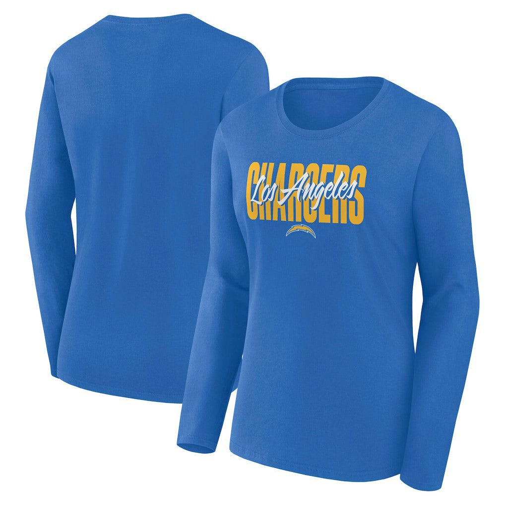 Logo Athletic Women's Grip Long Sleeve T-Shirt - Los Angeles Chargers