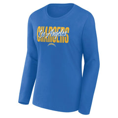 Logo Athletic Women's Grip Long Sleeve T-Shirt - Los Angeles Chargers