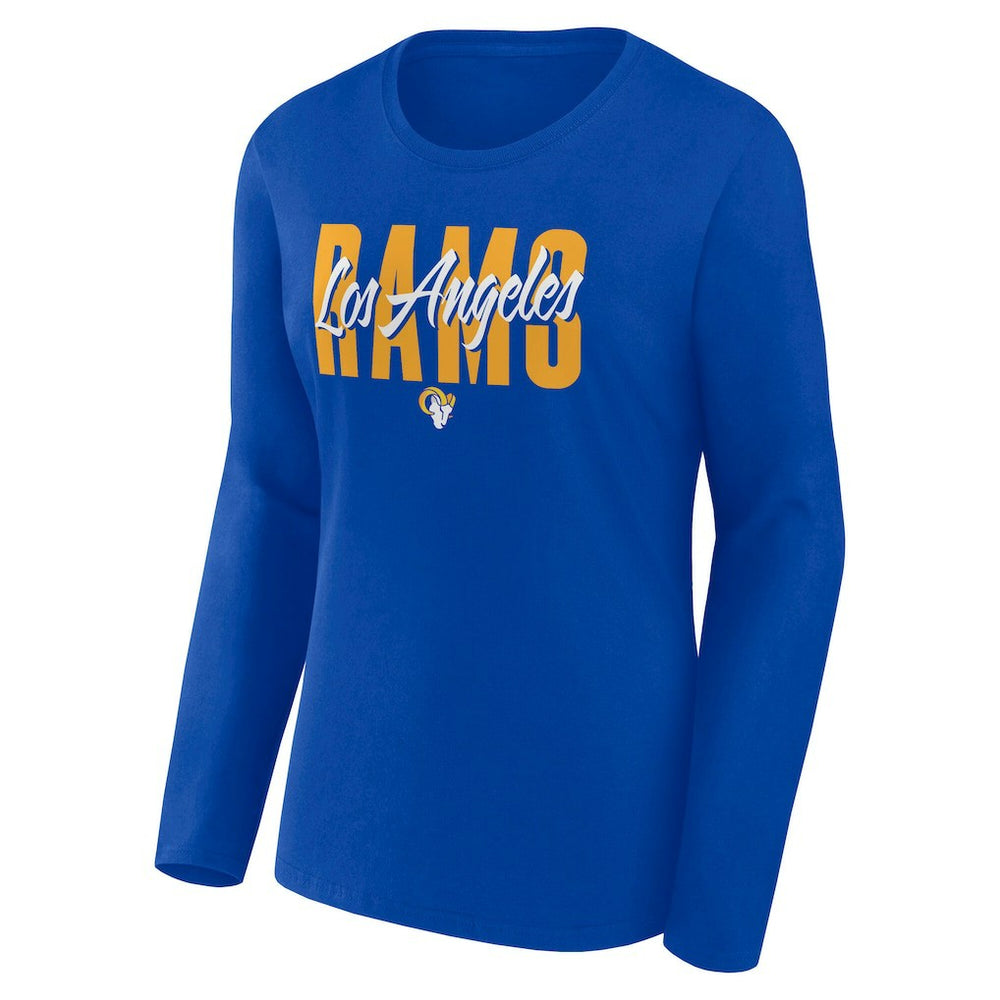 Logo Athletic Women's Grip Long Sleeve T-Shirt - Los Angeles Rams