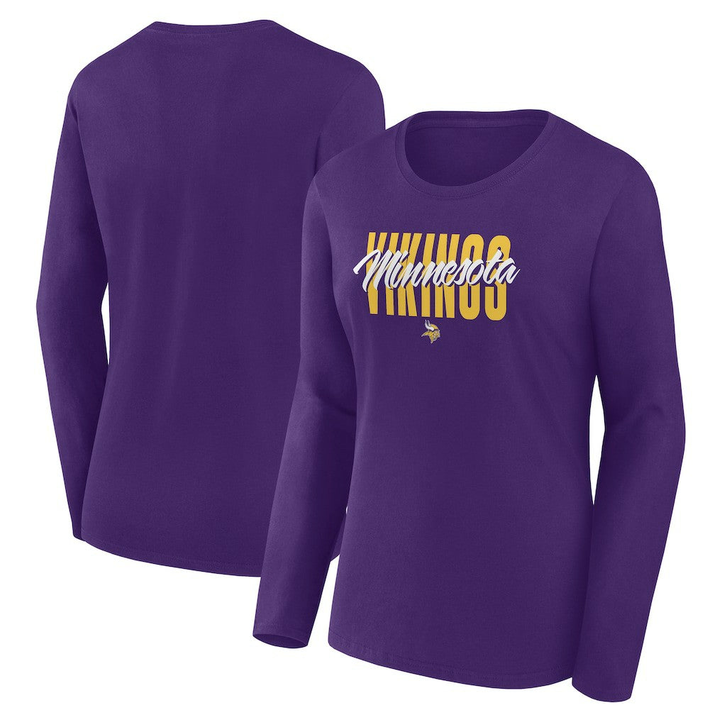 Logo Athletic Women's Grip Long Sleeve T-Shirt - Minnesota Vikings