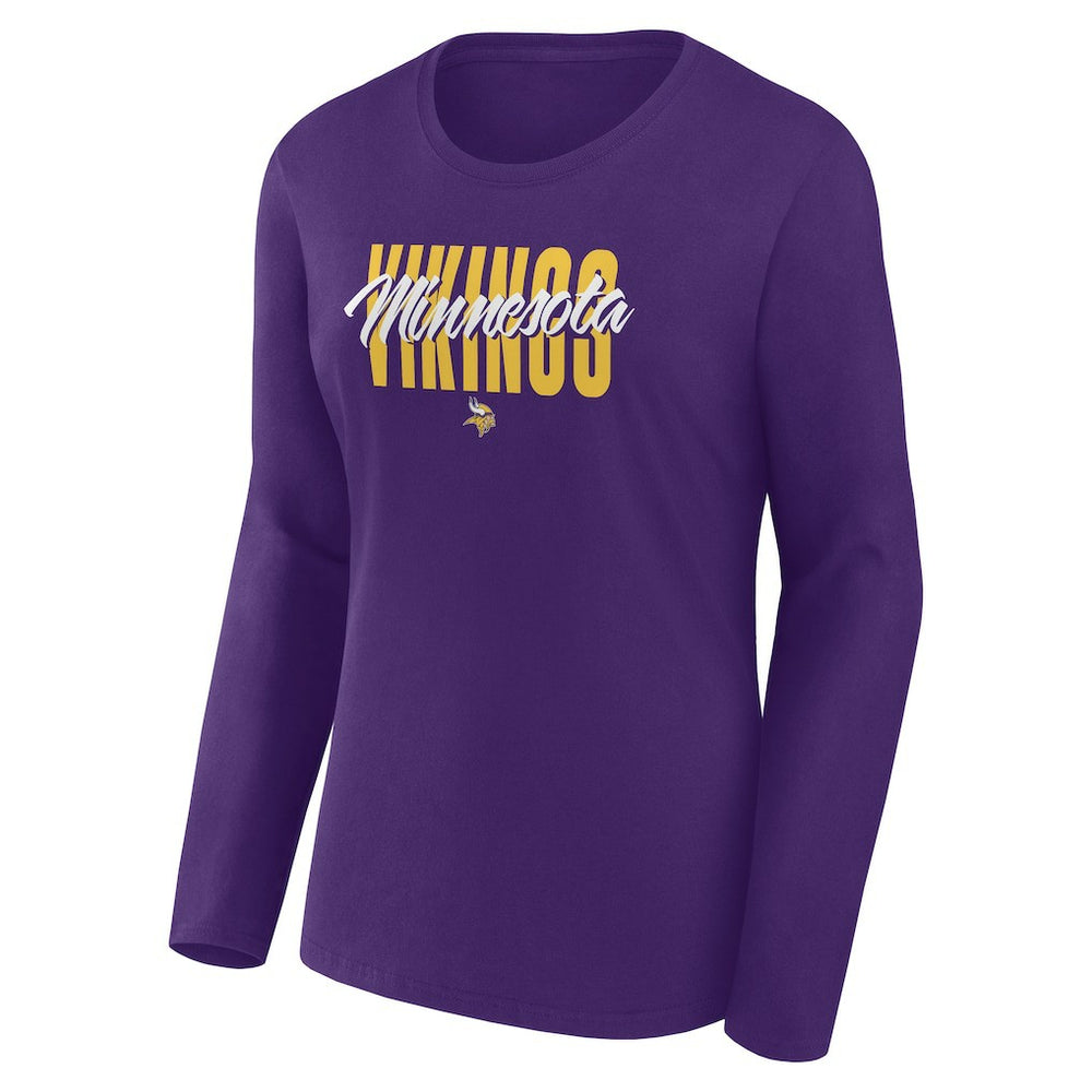 Logo Athletic Women's Grip Long Sleeve T-Shirt - Minnesota Vikings
