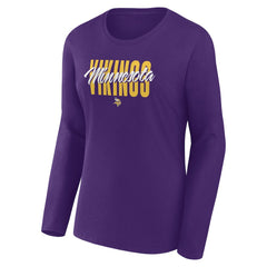 Logo Athletic Women's Grip Long Sleeve T-Shirt - Minnesota Vikings
