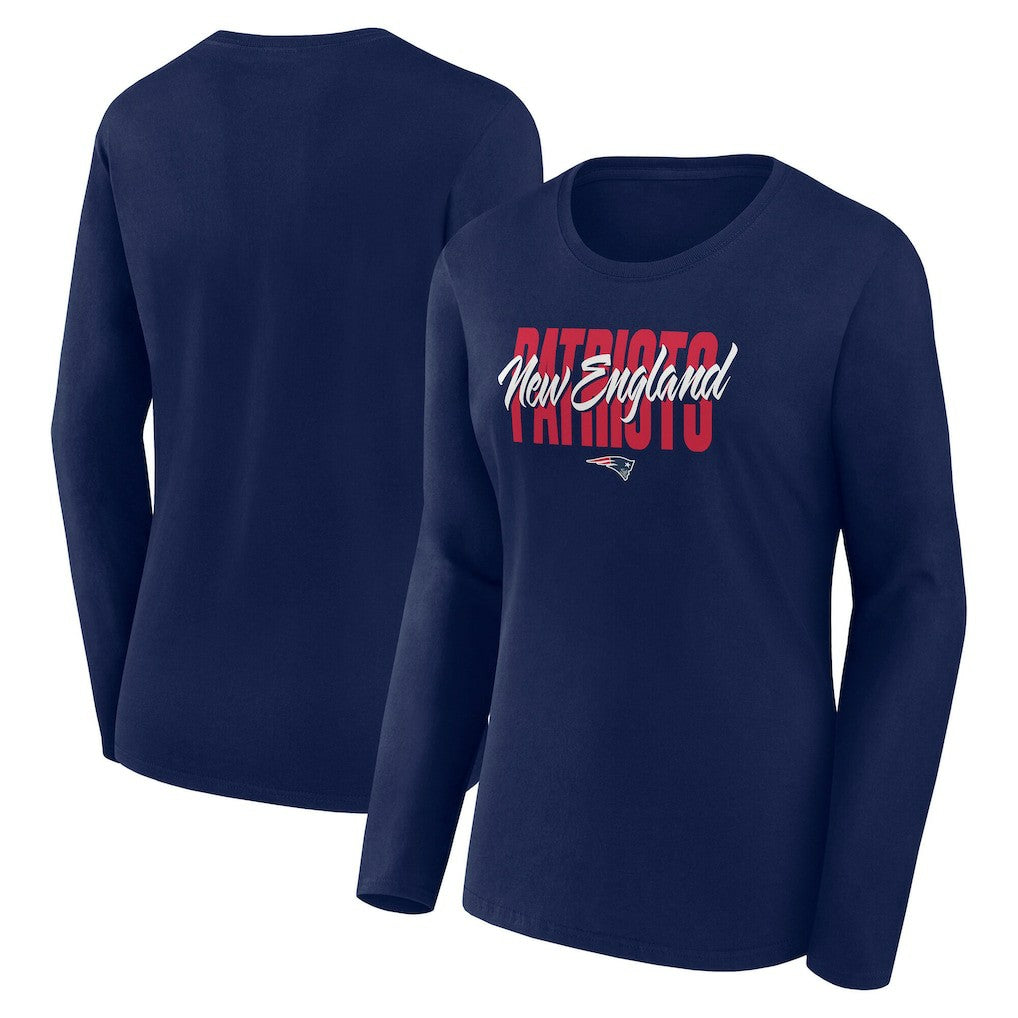 Logo Athletic Women's Grip Long Sleeve T-Shirt - New England Patriots