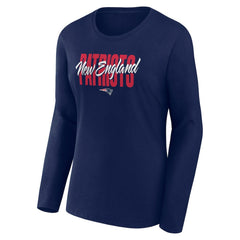 Logo Athletic Women's Grip Long Sleeve T-Shirt - New England Patriots