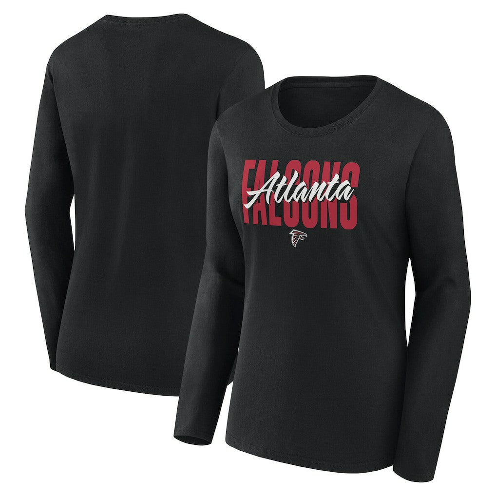 Logo Athletic Women's Grip Long Sleeve T-Shirt - Atlanta Falcons