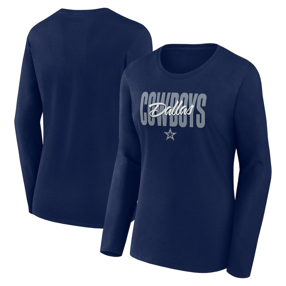 Logo Athletic Women's Grip Long Sleeve T-Shirt - Dallas Cowboys