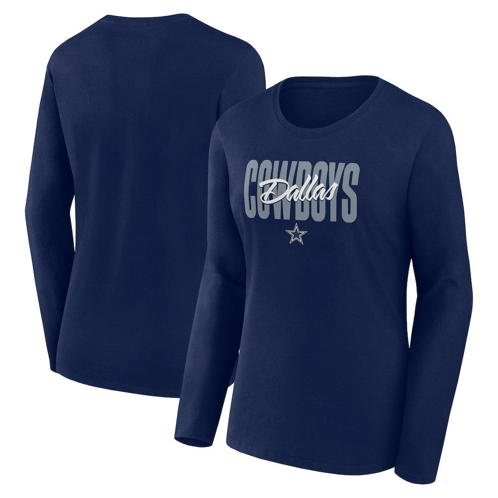 Logo Athletic Women's Grip Long Sleeve T-Shirt - Dallas Cowboys