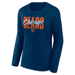 Logo Athletic Women's Grip Long Sleeve T-Shirt - Chicago Bears