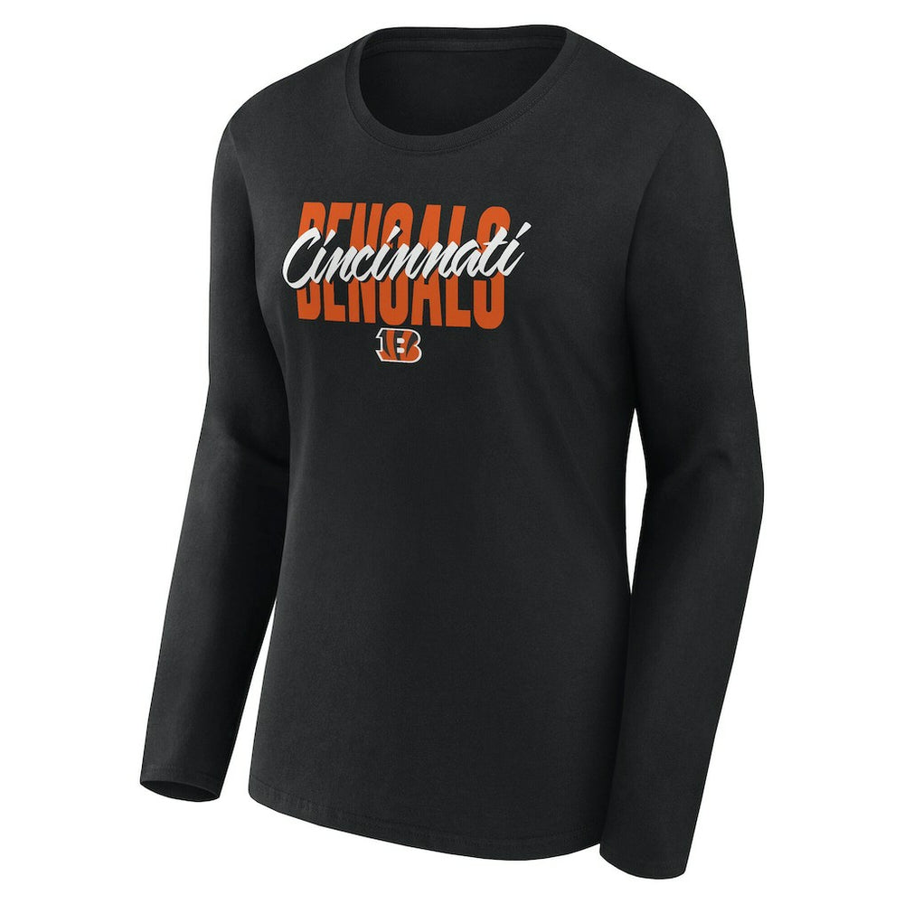 Logo Athletic Women's Grip Long Sleeve T-Shirt - Cincinnati Bengals