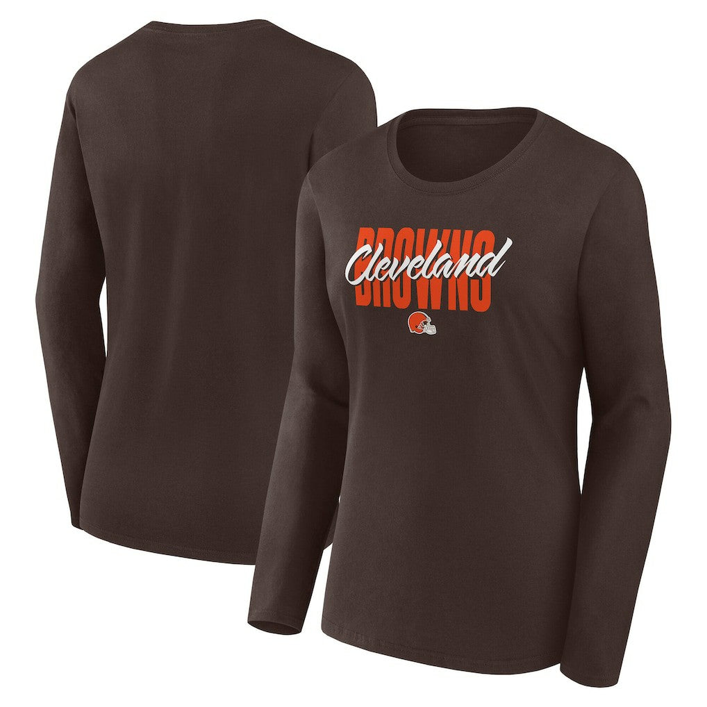 Logo Athletic Women's Grip Long Sleeve T-Shirt - Cleveland Browns