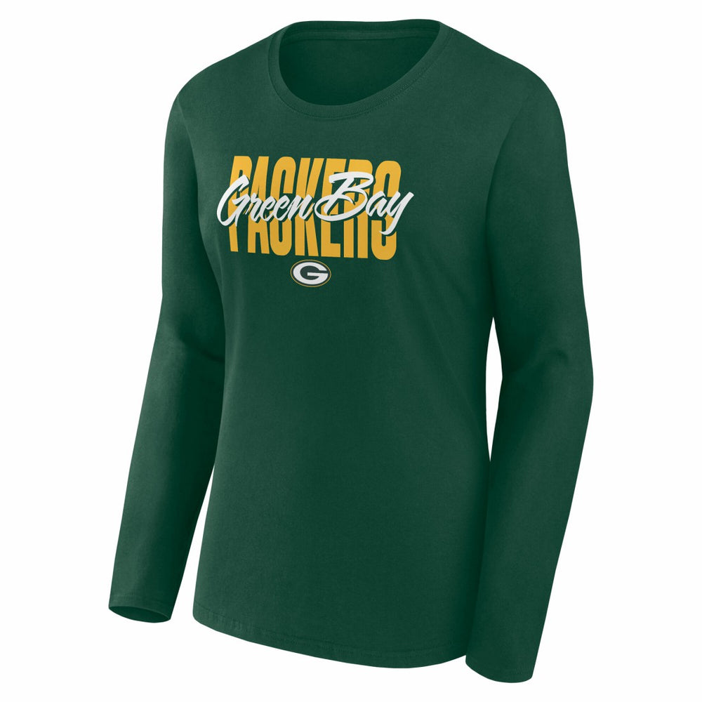 Logo Athletic Women's Grip Long Sleeve T-Shirt - Green Bay Packers