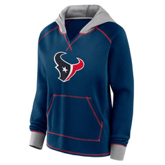 Logo Athletic Women's Boom Fleece Pullover V-Neck Hoodie - Houston Texans