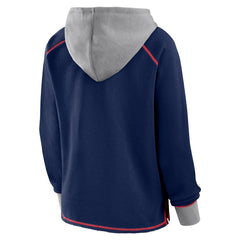 Logo Athletic Women's Boom Fleece Pullover V-Neck Hoodie - New England Patriots
