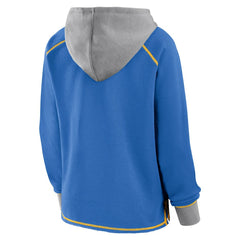 Logo Athletic Women's Boom Fleece Pullover V-Neck Hoodie - Los Angeles Chargers
