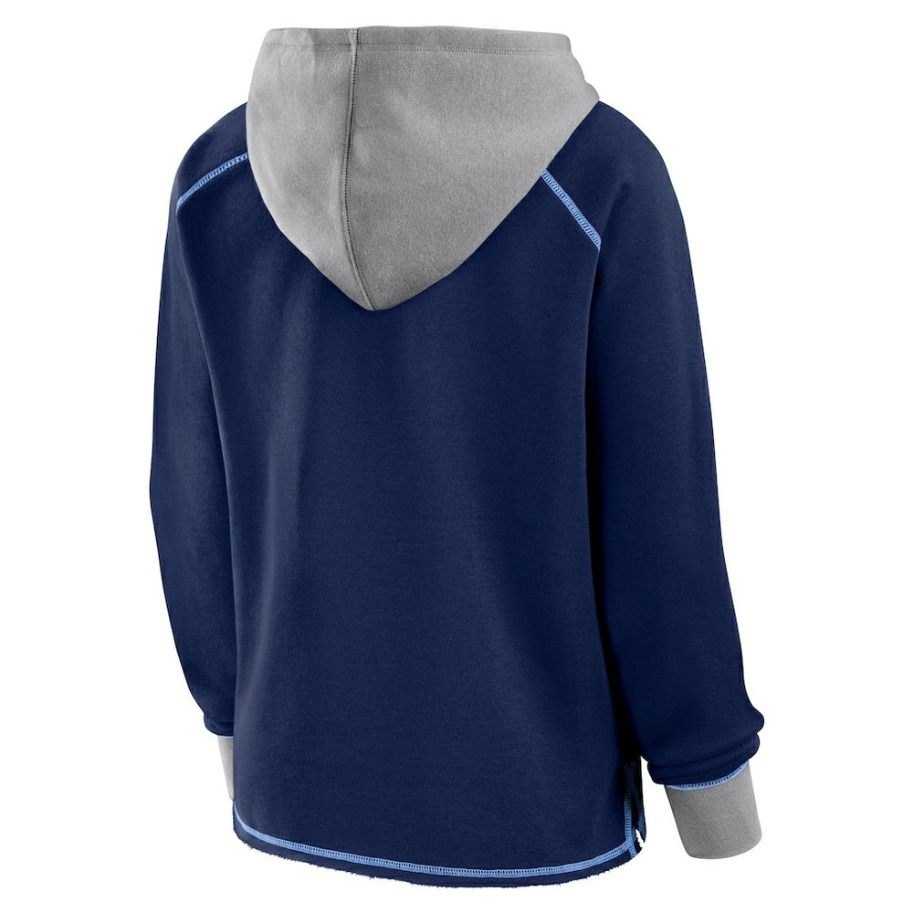 Logo Athletic Women's Boom Fleece Pullover V-Neck Hoodie - Tennessee Titans