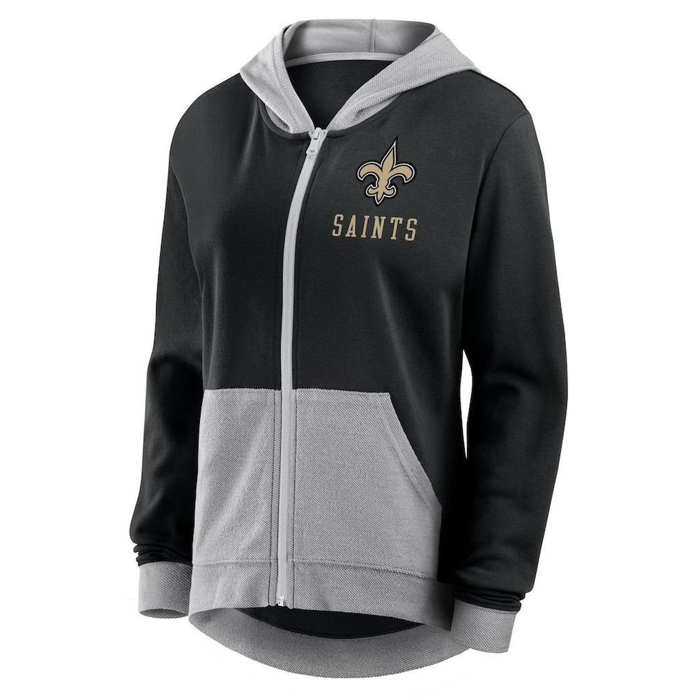 Logo Athletic Women's Hit It French Terry Full-Zip Hoodie - New Orleans Saints