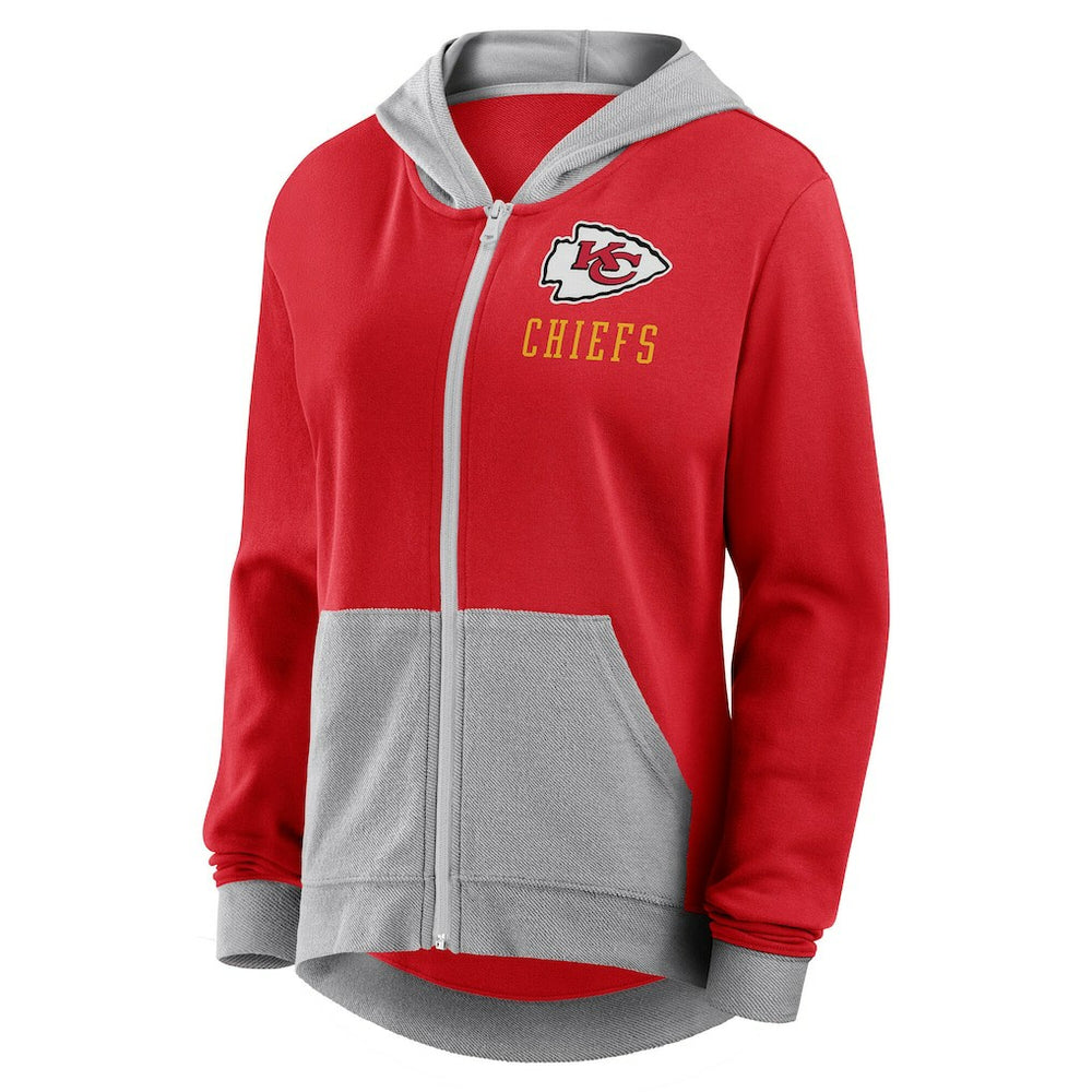 Logo Athletic Women's Hit It French Terry Full-Zip Hoodie - Kansas City Chiefs