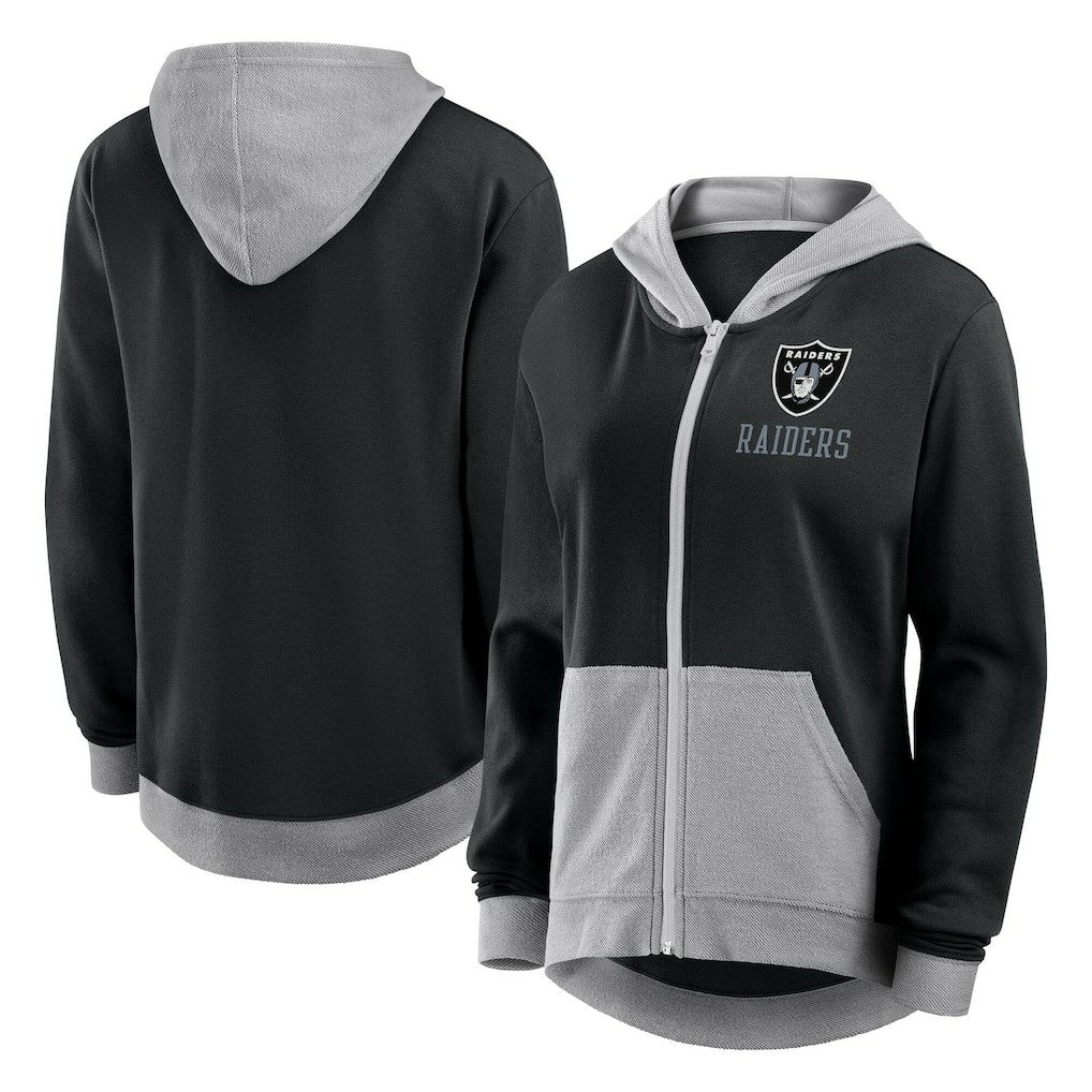 Logo Athletic Women's Hit It French Terry Full-Zip Hoodie - Las Vegas Raiders