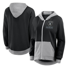 Logo Athletic Women's Hit It French Terry Full-Zip Hoodie - Las Vegas Raiders