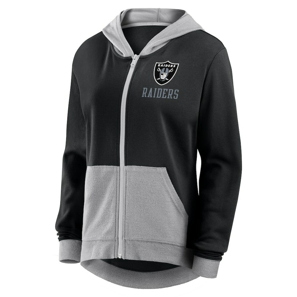 Logo Athletic Women's Hit It French Terry Full-Zip Hoodie - Las Vegas Raiders