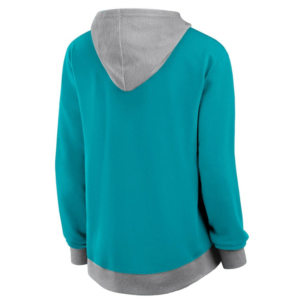 Logo Athletic Women's Hit It French Terry Full-Zip Hoodie - Miami Dolphins